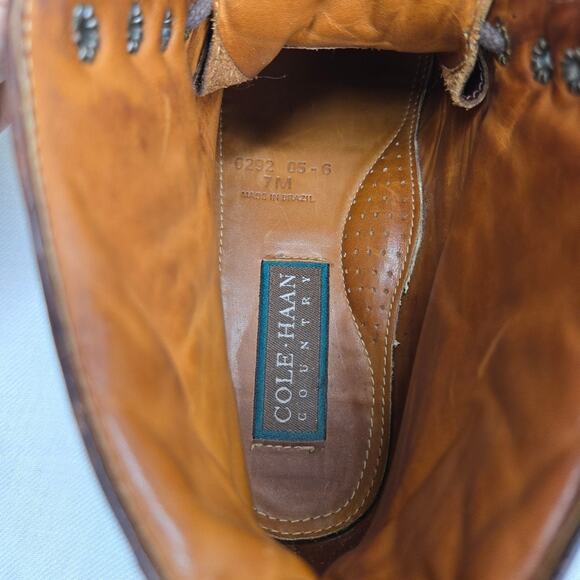 COLE HAAN COUNTRY Men\'s Brown Leather Boots Size 7 / Womens Size 9 main image 11
